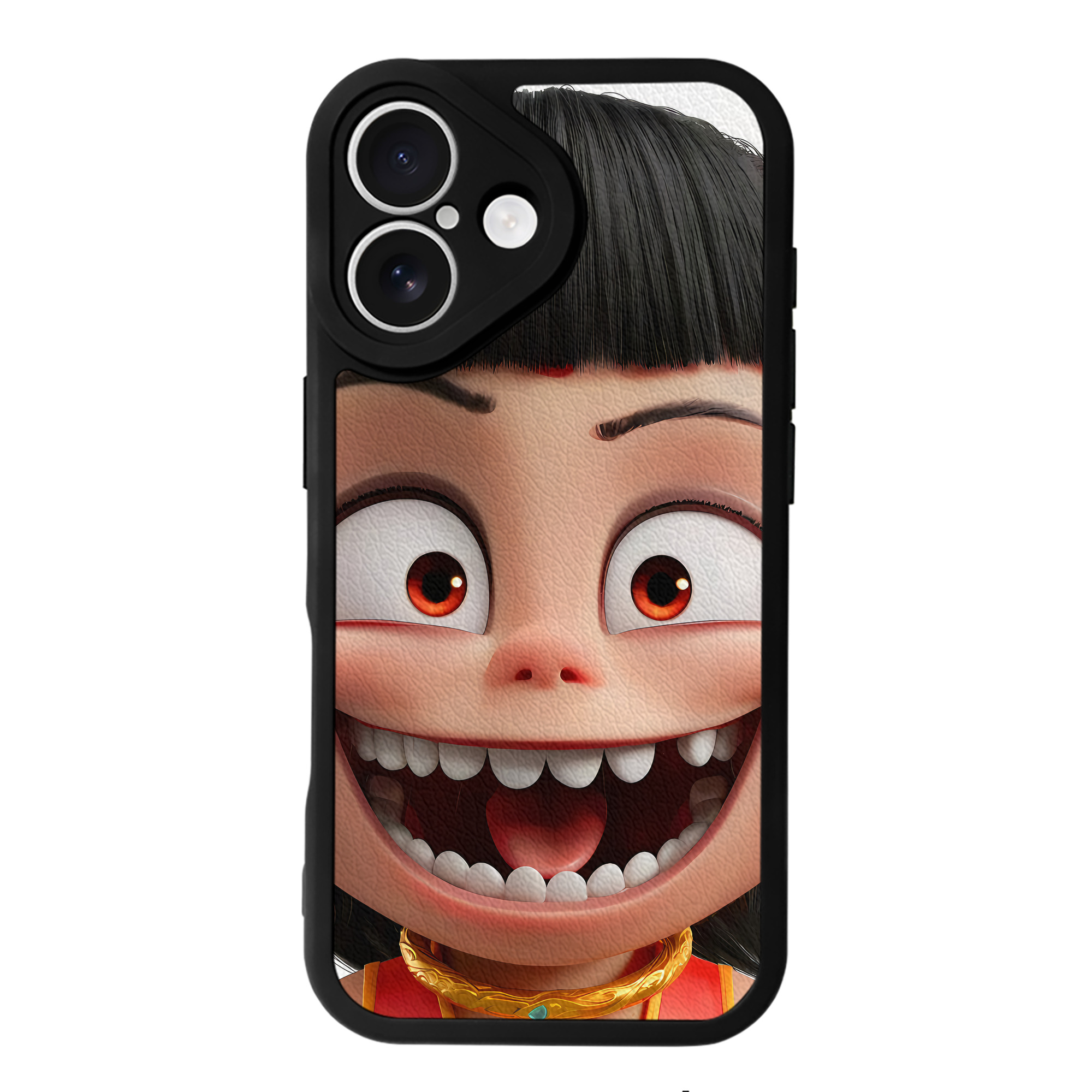 （画像用） Ne Zha 2 ナタ 魔童の大暴れ 【iPhone 16シリーズ対応】シリコンスマホケース（レザー調） 材質：シリコン